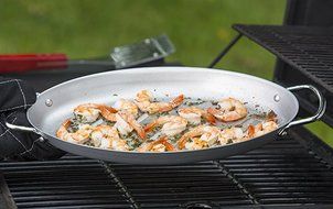 TableCraft BBQ158M BBQ Oval Roasting Pan, Coated Steel, 15-Inch by 7-Inch N2