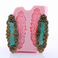Victorian Scroll Work Silicone Mold Food Safe Fondant, Chocolate, Candy, Resin, Polymer Clay, Craft, Jewelry Food...