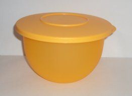 Tupperware Classic Impressions Nesting Mixing Bowls Salad Bowl Set Red Orange N5