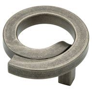 Liberty 65177PI Iron Craft 2 in. Wrought Iron Swirl Cabinet Knob, Wrought Iron