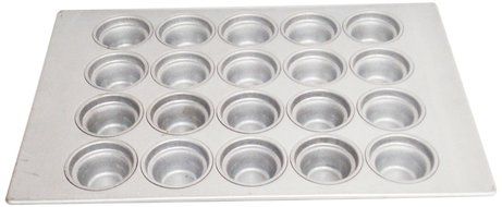Magna Industries 15342 22-Gauge Aluminized Steel Crown Top Large Muffin Pan, 3-1/2" Diameter, 4 x 5 Cups Layout...