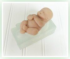 One Piece 4 Inch Chubby Baby Clear Silicone Mold for Food or Crafts N2