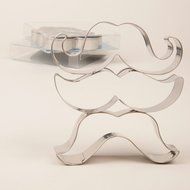 Mustache Cookie Cutter Set / Movember Moustaches / Great Bakery Gift / Stainless Steel