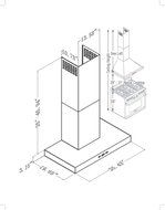 CAVALIERE 36" Wall Mounted Stainless Steel Kitchen Range Hood 900 CFM SV218Z-36 N2