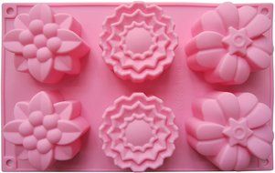 LeBeila 6 Cavities Big Flower Silicone Non Stick Cake Baking Mold Cake Pan Muffin Cups Handmade Soap Moulds Biscuit... N2