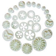 GTI Cake Tools 10 sets (33pcs) Flower Fondant Cake Sugarcraft Decorating Kit Cookie Mould Decration Tool Icing...