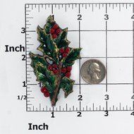 Holly Leaf Flexible Silicone Mold, Fondant, Candy, Chocolate, Food Safe, Polymer Clay, Resin Mold, Epoxy and so... N3