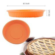 Ayamaya Food-grade 8.5&quot; Silicone Round Cake Pan Bread Baking Pan 8.5*0.8 Inch Holiday Bakeware