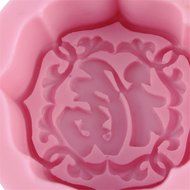 Mujiang Tradition Jubilant Chinese Fu Word Handmade Mooncake Silicone Molds Fondant Cake Candy Decorating Tools