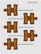 CK Products Autism Sucker Choc Mold