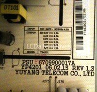Repair Kit, LG 42LB1DR, LCD Monitor, Capacitors, Not the Entire Board N2