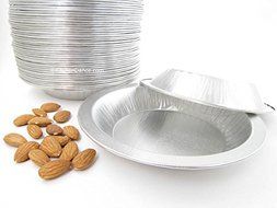 Heavy Duty Reusable Aluminum 6&quot; Mini Pie Pans #622- 9 Oz Capacity (10)