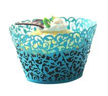 LEFV&trade; 24pcs Cupcake Wrapper Filigree Little Vine Lace Laser Cut Liner Baking Cup Muffin Case Trays Wraps Wedding... N18