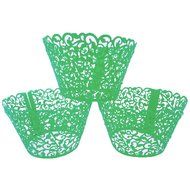 LEFV&trade; 24pcs Cupcake Wrapper Filigree Little Vine Lace Laser Cut Liner Baking Cup Muffin Case Trays Wraps Wedding... N21