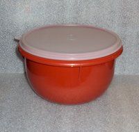 Vintage Tupperware Mixing Bowl Set 4 + 8 Cup Harvest Colors N7