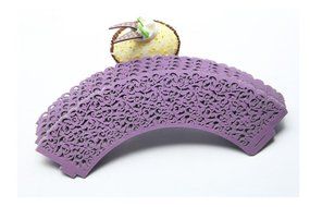 Kuke 24 pcs Vine Filigree Lace Laser Cut Cupcake Wrappers Cupcake Liners Muffin Container for Baby Shower Baby... N6