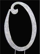 21 Silver Rhinestone Crystal Cake Topper Silver, Gold Numbers, Letters, Bling Love, Wedding, Birthday, Anniversary... N14