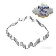 Y&amp;XL&amp;H Oval Blessing Frame Shape Cookie Cutters Fruit Cut Molds Stainless Steel