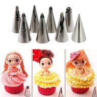 NALATI 8pcs Russian Stainless Steel Tips Tulip Sphere Whip Cream Buttercream Icing Piping Nozzles DIY Baking Tools... N4