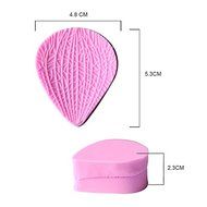 HT BAKEWARE | Leaf Shaped Press (Series 5) Silicone Mold (2 pieces) N3