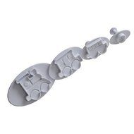 Y&amp;XL&amp;H 4 Pcs Vehicles Cookie Cutter Cupcake Pastry DIY Decorating Tools N2