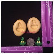 Grinch Fondant Mold Set Chocolate Candy Gumpaste Soap Resin Clay
