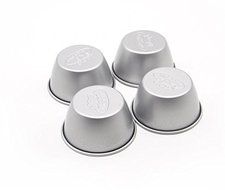 Astra shop Pack of 8 Individual Molds/ Chocolate Molten Pans/ Pudding Cups/ Raspberry Souffle Pot Pie Darioles... N2