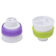Full Model Russian Piping Tips Set 63 Nozzles + 100 Pastry Bags + 2 Tri-Color Coupler + 2 Tip Brush + 100 Disposable... N6