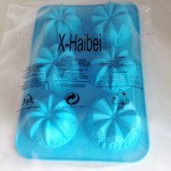 X-Haibei Mini Lily Crown Swirl Bundt Cake Bread Cupcake Chocolate Soap Silicone Mold