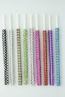Light Blue Bling Sticks with Rhinestones for Cake Pops, Truffles, Pie Pops, Strawberries, Etc, 12 Pack
