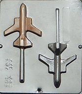 Jet Plane Airplane Lollipop Chocolate Candy Mold 265