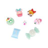 Pandahall 50pcs Mixed Color Candy &amp; Cake Resin Cabochons Food Flat Back DIY Nail Decoration Cell Phone Ring Necklace... N2