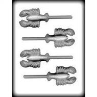 8H-12820 Lobster/Crayfish Sucker Hard Candy Mold &ndash; 3 Count