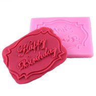 Mujiang Happy Birthday Silicone Candy Fondant Molds For Cake Sugarcraft Making Chocolate N5