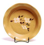 Emerson Creek Ceramic Frilly Pie Plate (Cranberry) N2