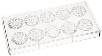 Fat Daddio&#039;s PCM-1731 24-Piece Daisy Flower Chocolate and Candy Mold Tray Set N2