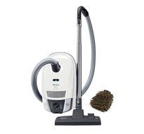 Miele C2 Quartz Compact Canister Vacuum Cleaner, Lotus White (Complete Set) w/ Bonus: Premium Microfiber Cleaner...