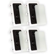 Theater Solutions 2 Pair New 5.25" In Wall Surround Sound Home Theater Kevlar Speakers 800 Watts 2TS50W