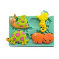 TANGCHU Sugarpaste Moulds Fondant Baking Mold Insects 4.92*3.34*0.39inch Green