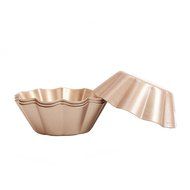 MyLifeUNIT Non-Stick Carbon Steel Mini Fluted Tart Pan, Mini Pie Tin, Tartlet Pan (3 Inch Diameter, Set of 4) N3