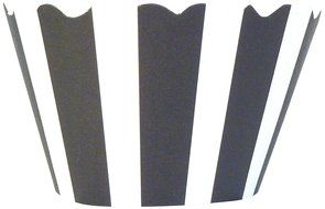 Bella Couture Audrey Stripes Cupcake Wrappers, Red/White N3