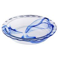 Pyrex Watercolor Collection Blue Lagoon 9.5" Pie Plate