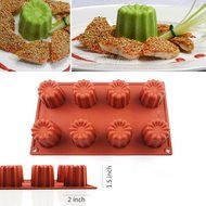 1PCS Baking Molds Nonstick 8-Mini Each Cavity Small Silicone Donut Mold Cake Chocolate Cookie Candy Jelly Ice... N4