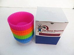 The Home Gourmet Silicone Baking Cups / Cupcake Liners - 24-Pack - Lifetime Guarantee N4