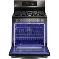 LG LRG3081BD 30" Black Stainless Steel Gas Sealed Burner Range - Convection