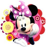 Whimsical Practicality Edible Icing Image for 1/4 Sized Sheet Cake, Minnie Mouse