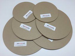 6 Pc 6.5, 8.5, 10.5 Inch Round Set 1/4&quot; Thick Clear Acrylic Ganache Butterceam N2