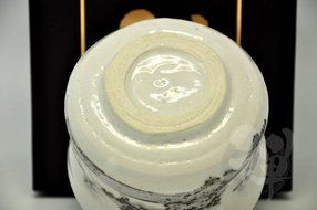 Japanese Mino Yaki ware Matcha Bowl Green Tea 11 / 11 / 8.5cm (4.3 / 4.3 / 3.3inch)[7314] N5