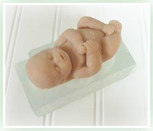 One Piece 4 Inch Chubby Baby Clear Silicone Mold for Food or Crafts N3