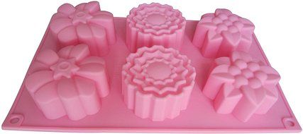 LeBeila 6 Cavities Big Flower Silicone Non Stick Cake Baking Mold Cake Pan Muffin Cups Handmade Soap Moulds Biscuit... N4